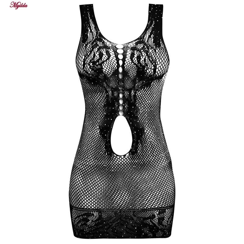 سرهمی فانتزی نگین دار زنانه مشکی کد 4860-7101 — تصویر ۲