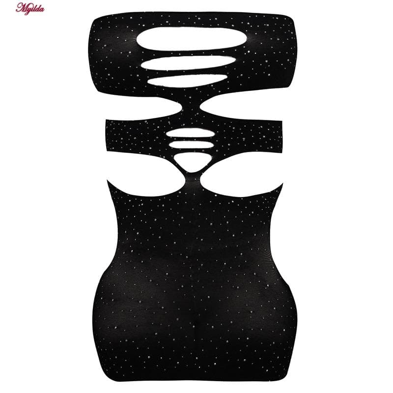 سرهمی فانتزی مشکی مدل نگین دار کد 4860-7143 — تصویر ۲