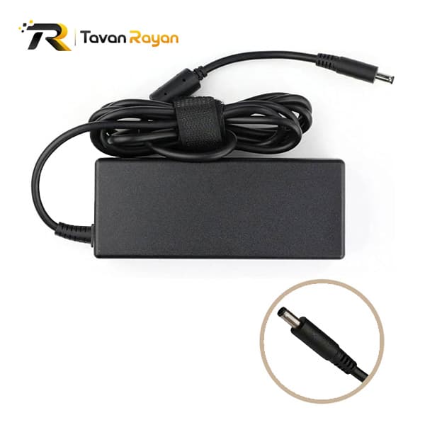 شارژر لپتاپ دل 19.5V 4.62A 90w با سوکت گرد 3.0×4.5 میلی متر