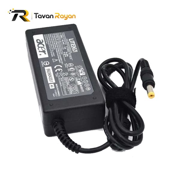 شارژر لپتاپ ایسر 19V 3.42A 65W با سوکت گرد 1.7×5.5 میلی متر — تصویر ۲
