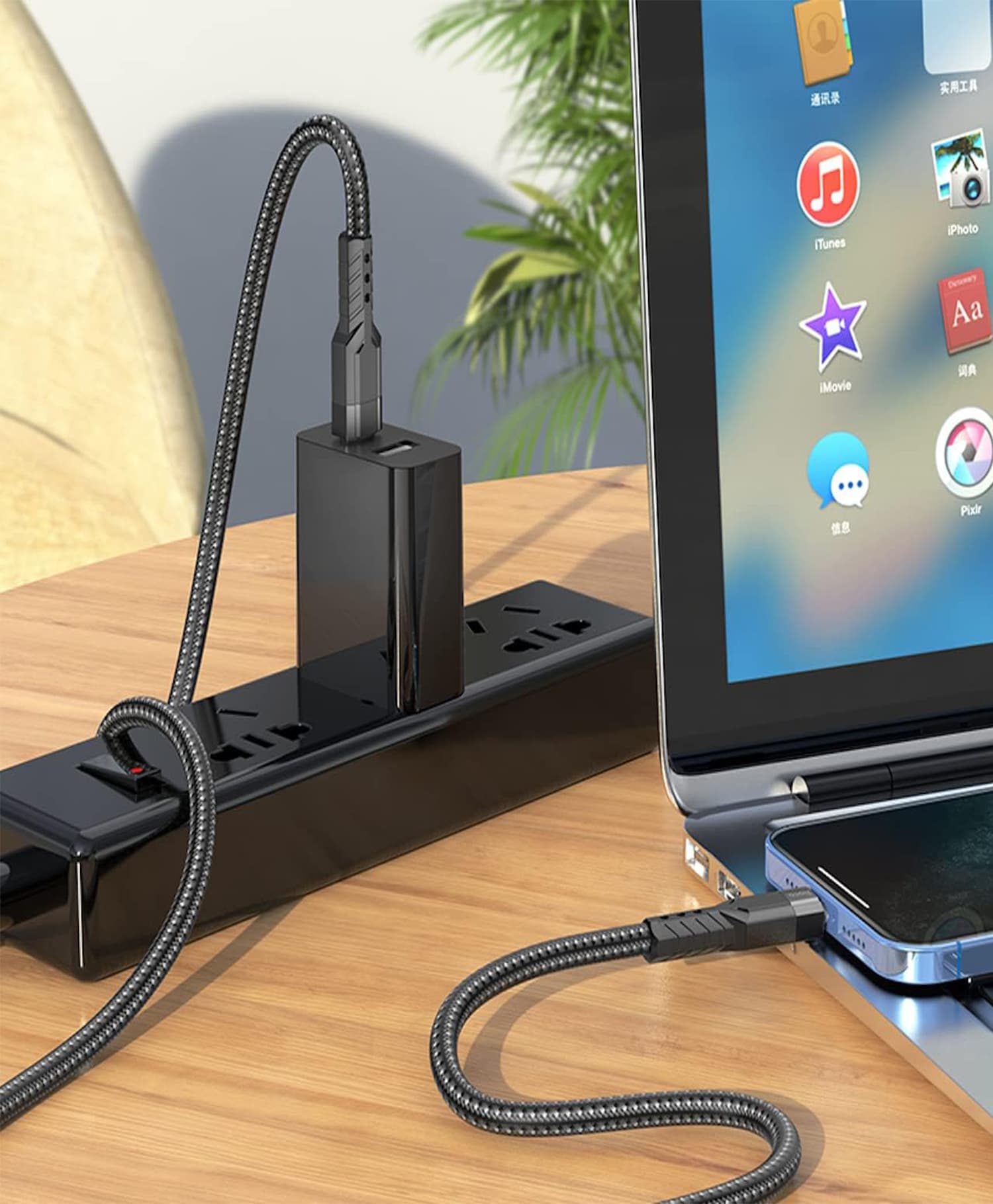 کابل تبدیل Type-C به Lightning هوکو U110 — تصویر ۳