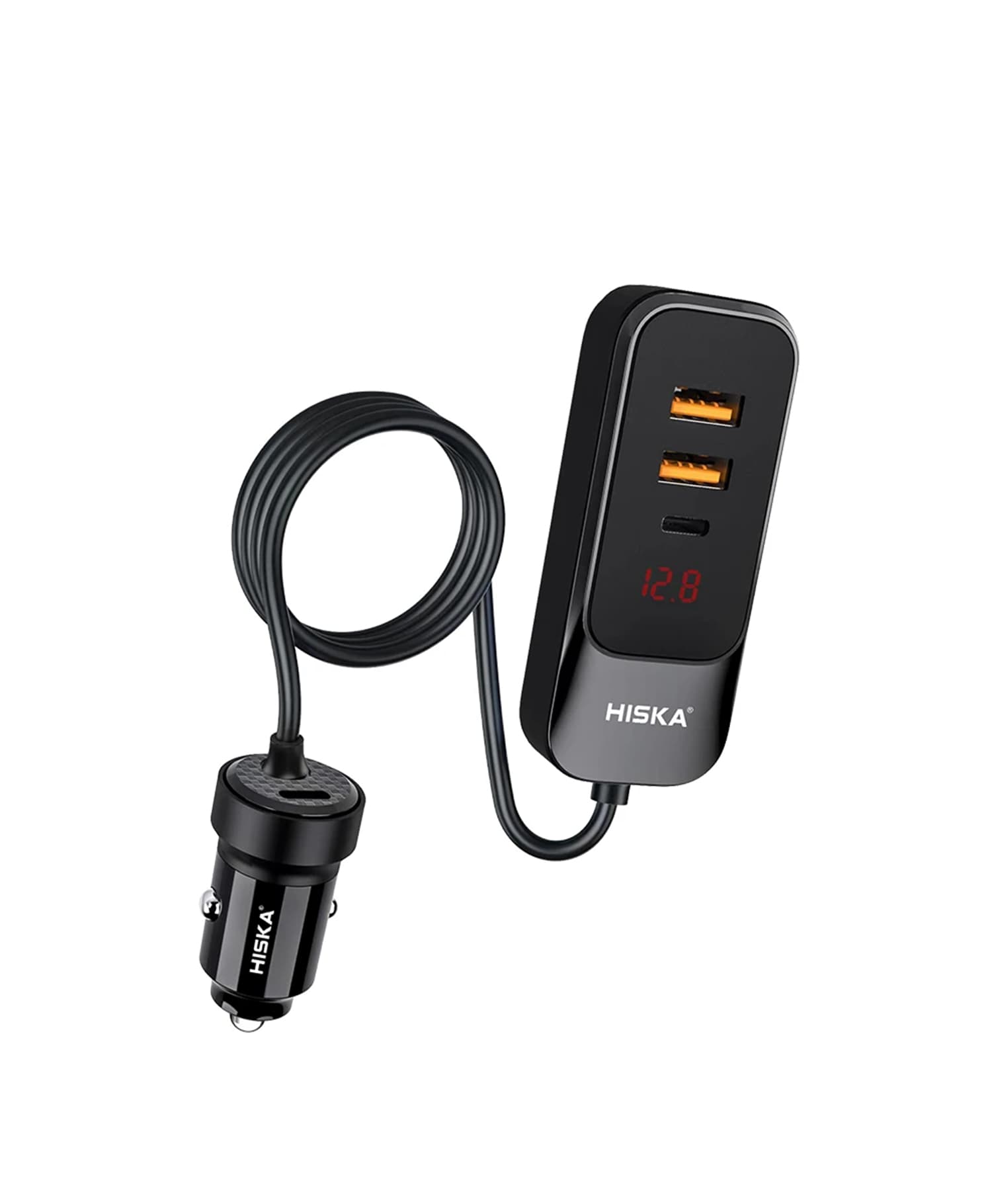 شارژر فندکی 120 وات 4 پورت هیسکا HCC-327 — تصویر ۲