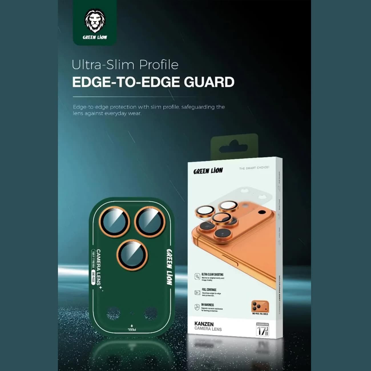 محافظ لنز دوربین آیفون 17 پرو گرین لاین Green Lion مدل GNKZCL17POG — تصویر ۷