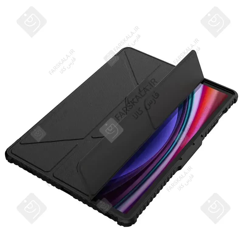 کیف محافظ لنزدار نیلکین Bumper Leather Pro تبلت سامسونگ Tab S10 Plus — تصویر ۵