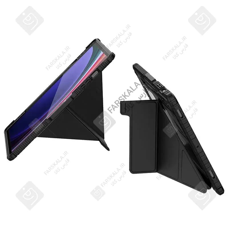 کیف محافظ لنزدار نیلکین Bumper Leather Pro تبلت سامسونگ Tab S10 Plus — تصویر ۴