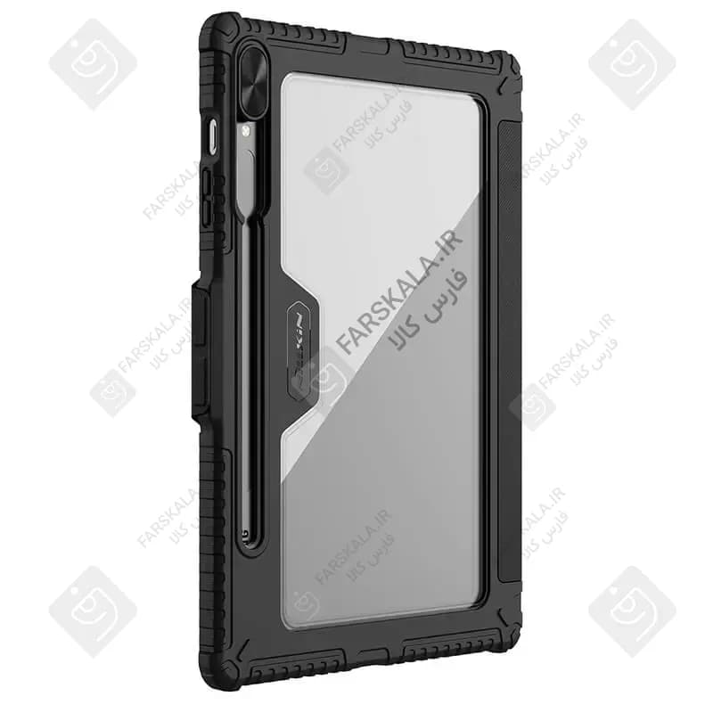 کیف محافظ لنزدار نیلکین Bumper Leather Pro تبلت سامسونگ Tab S10 Plus — تصویر ۳