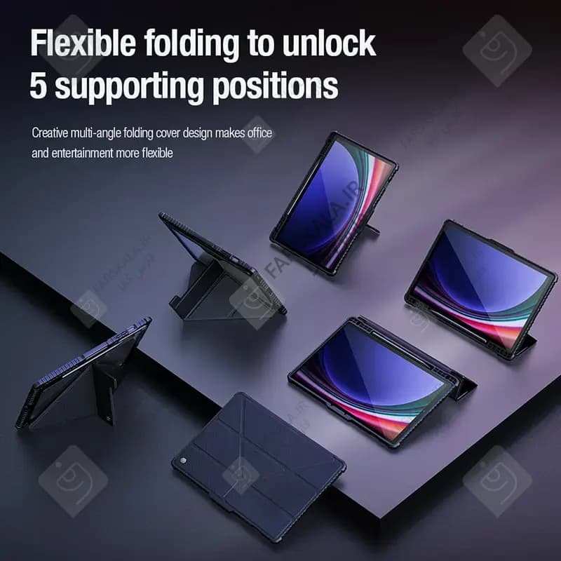 کیف محافظ لنزدار نیلکین Bumper Leather Pro تبلت سامسونگ Tab S10 Plus — تصویر ۷