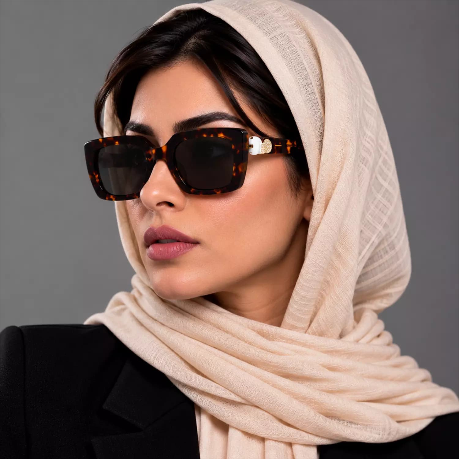 عینک آفتابی زنانه جیونچی فریم مربع اورجینال کد GV400V — تصویر ۳