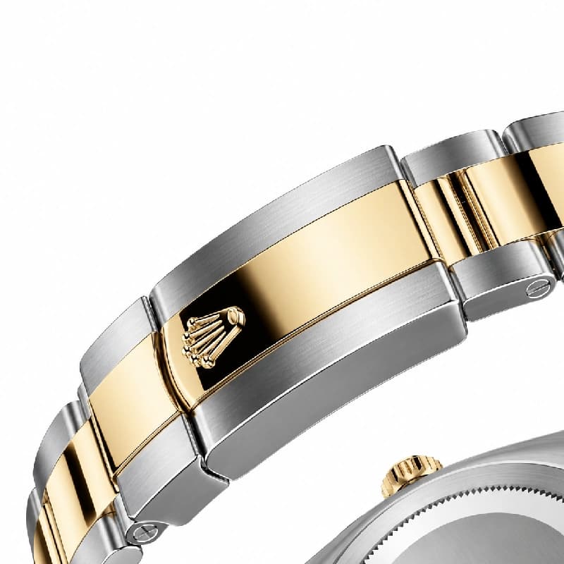 رولکس Datejust 41 مشکی نگین‌دار دو رنگ | رفرنس M126333-0005 — تصویر ۳