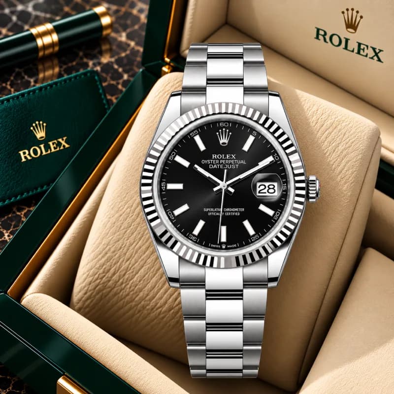 رولکس Datejust 41 مشکی | رفرنس M126334-0017 — تصویر ۵