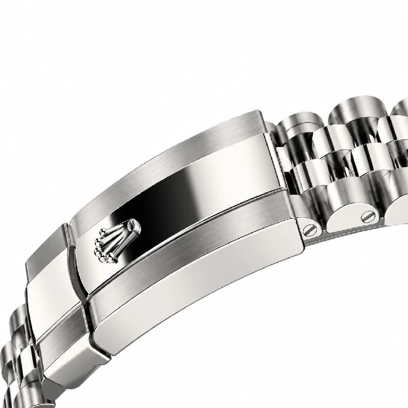 رولکس Datejust 41 آبی نگین‌دار با بند Jubilee | رفرنس M126334-0016 — تصویر ۴