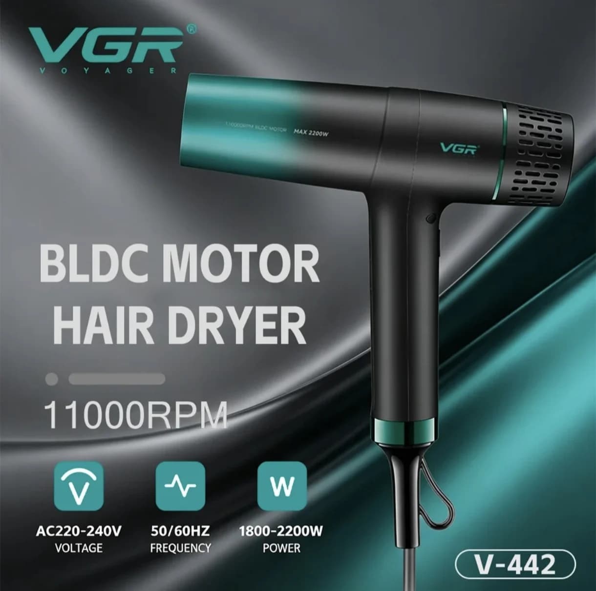 سشوار وی جی آر مدل V-442 — تصویر ۶