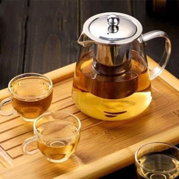 قوری پیرکس صافی استیل در 3 سایز