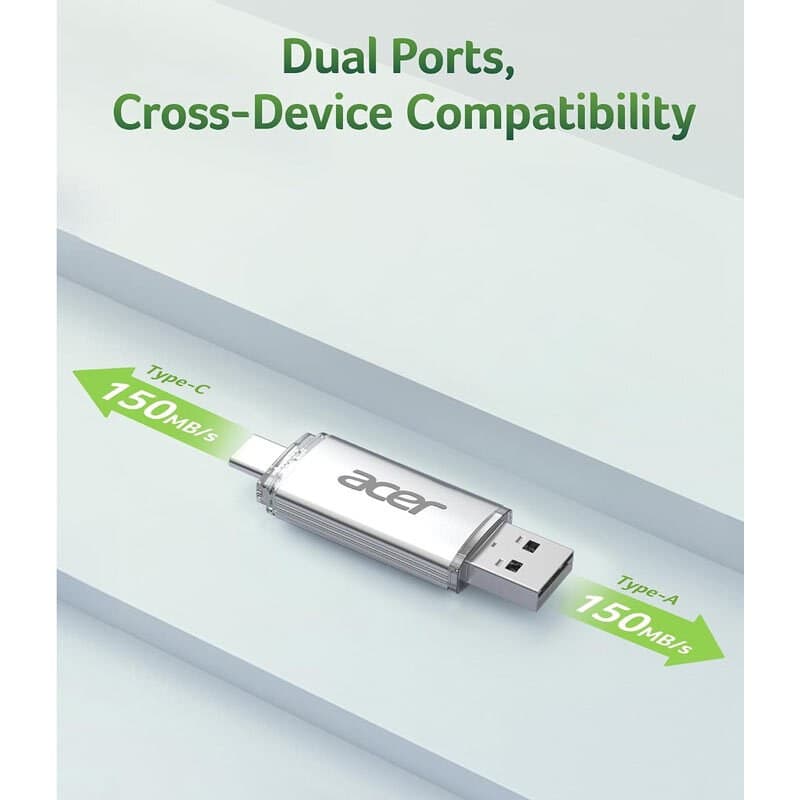 فلش 32 گیگ ایسر UT300 OTG Type-C USB3.2 — تصویر ۸