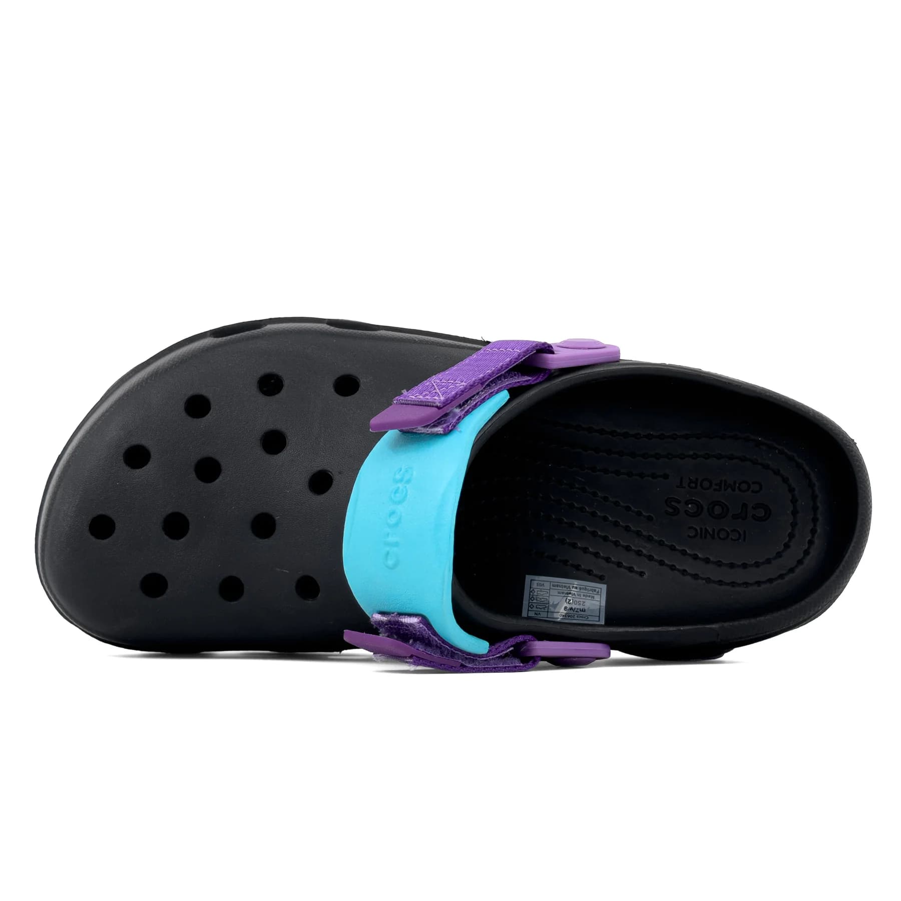 کراکس آل ترین مشکی بنفش زنانه | Crocs All Terrain — تصویر ۳