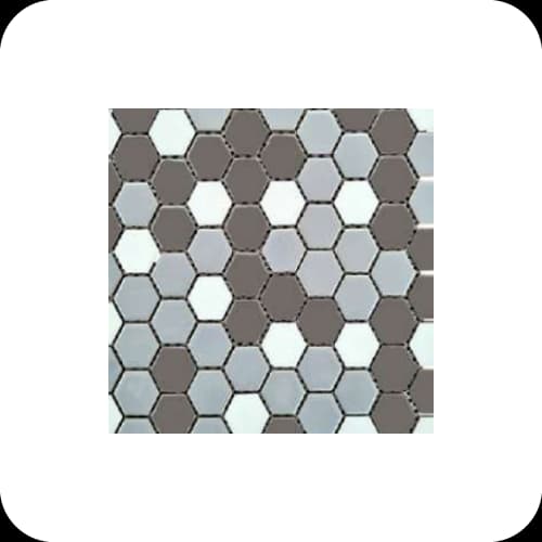 کاشی استخری میکس 2/5*2/5 خاکستری URS 10 گوهرفام