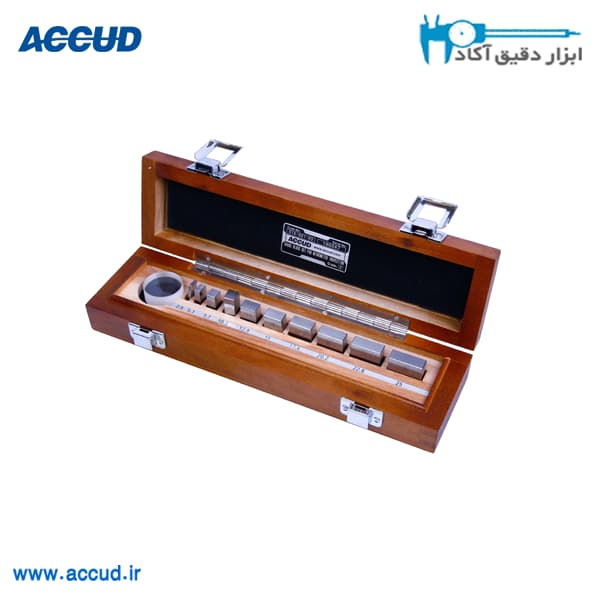 ست گیج بلاک استیل 10پارچه گرید صفر Accud (اکود با گارانتی شرکتی) مدل 518-001-01