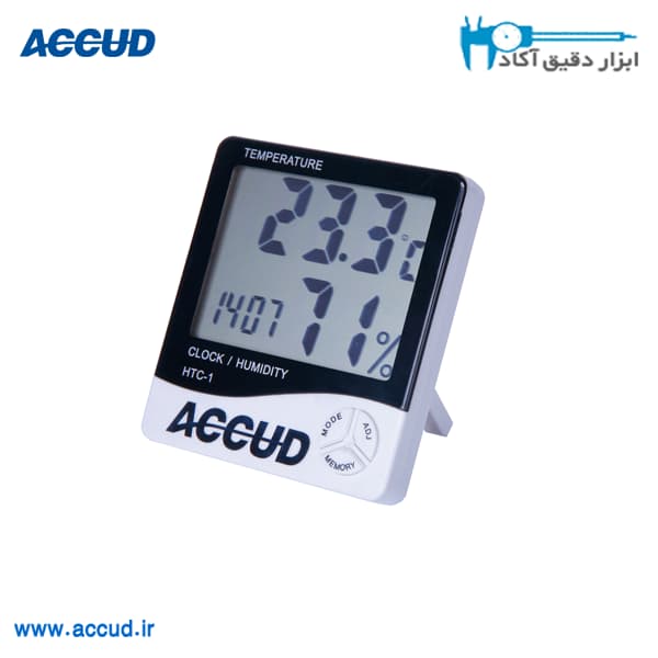 دما سنج و رطوبت سنج Accud (اکود با گارانتی شرکتی) مدل HTC-1