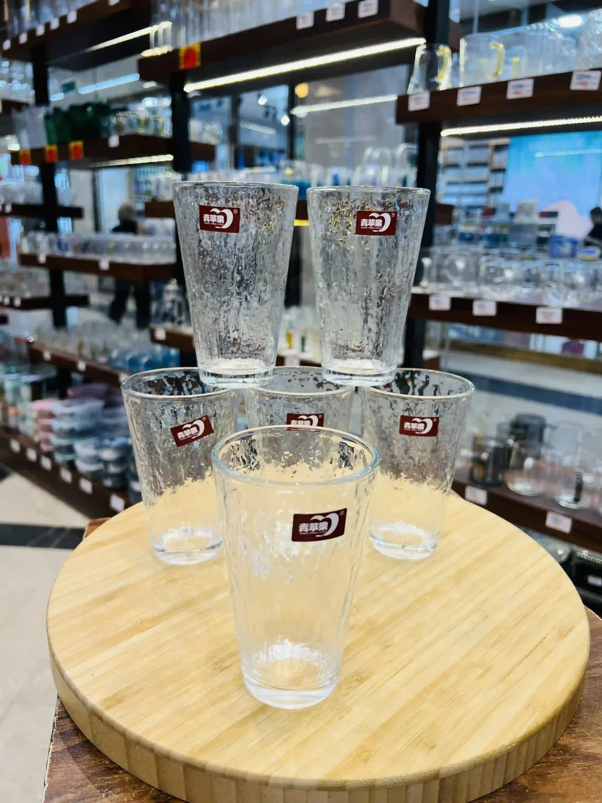 لیوان ۶ عددی بلور دلی (Deli) مدل Y5076W (۳۱۵ میلی‌لیتر)