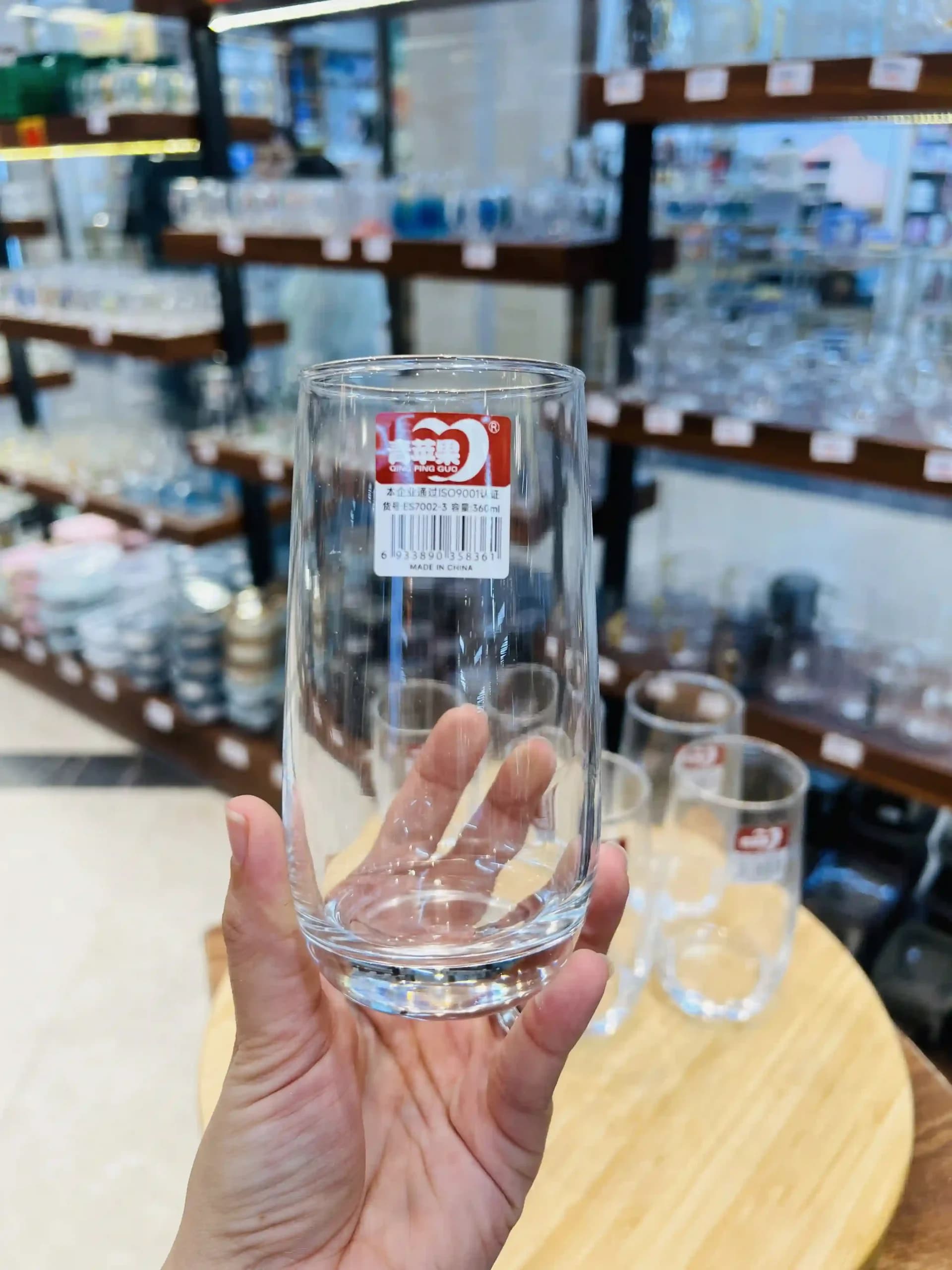 لیوان ۶ عددی بلور دلی (Deli) مدل ES7002-3 (360 میلی‌لیتر) — تصویر ۲