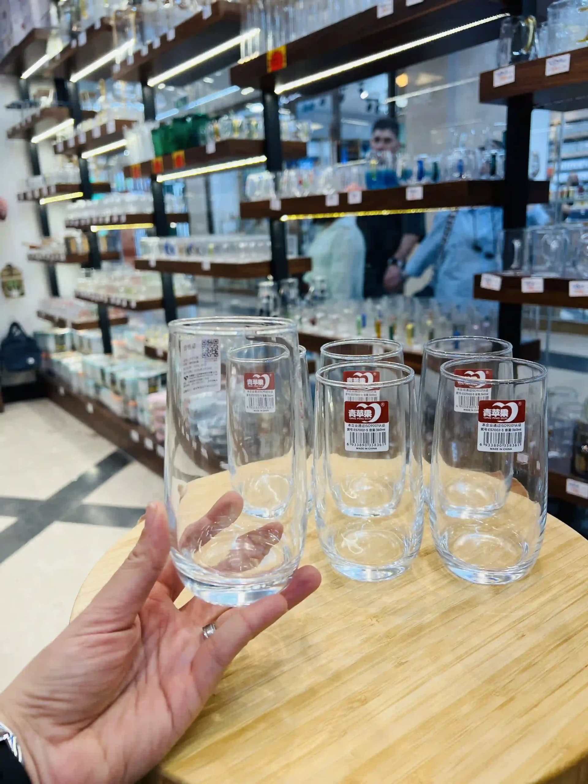 لیوان ۶ عددی بلور دلی (Deli) مدل ES7002-3 (360 میلی‌لیتر) — تصویر ۳