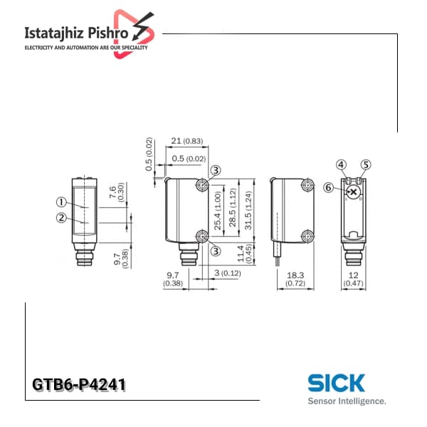 سنسور نوری زیک مدل GTB6-P4241 — تصویر ۲