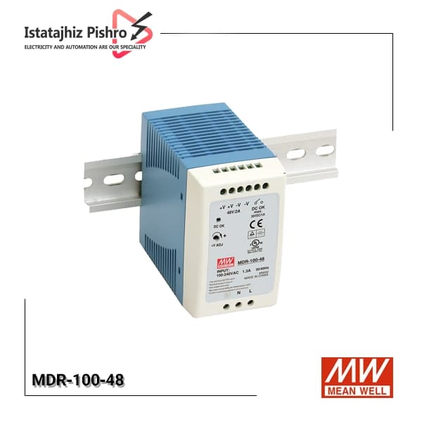 منبع تغذیه ۴۸ ولت ۲ آمپر ریلی مین ول MDR-100-48