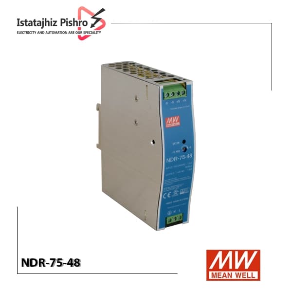 منبع تغذیه ۴۸ ولت ۱.۶ آمپر ریلی مین ول NDR-75-48