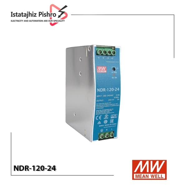 منبع تغذیه ۲۴ ولت ۵ آمپر ریلی مین ول مدا NDR-120-24