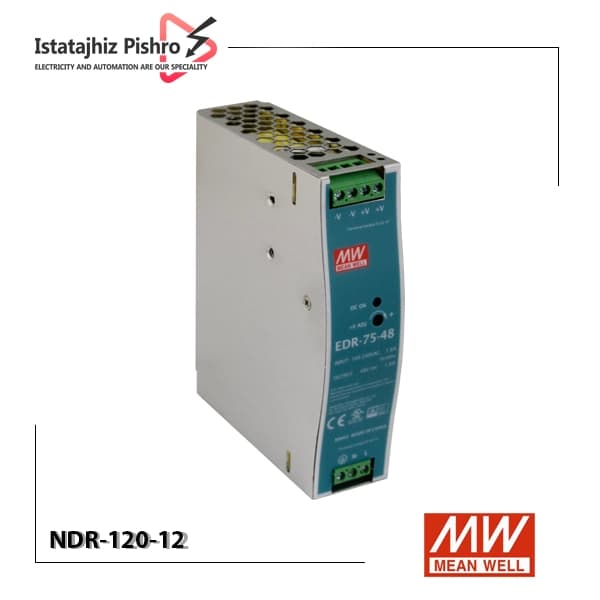 منبع تغذیه ۱۲ ولت ۱۰ آمپر ریلی مینول NDR-120-12