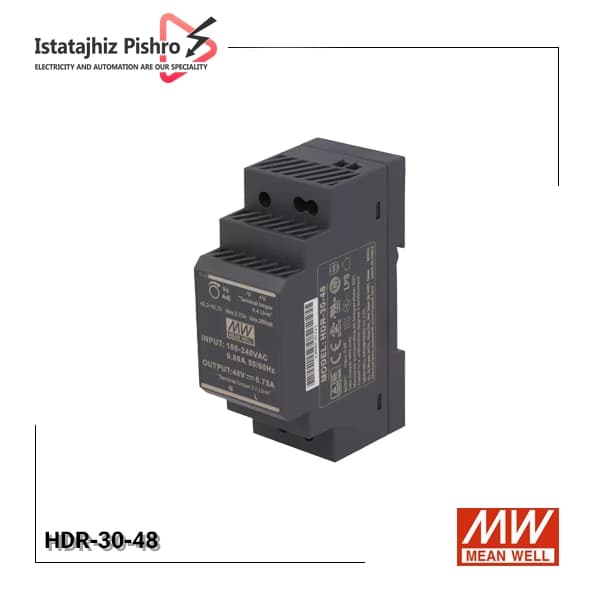 منبع تغذیه ۴۸ ولت ۰.۷۵ آمپر مینول مدل HDR-30-48