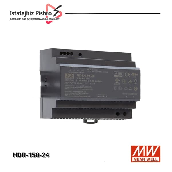 منبع تغذیه ۲۴ ولت ۶.۲۵ آمپر ریلی مینول مدل HDR-150-24