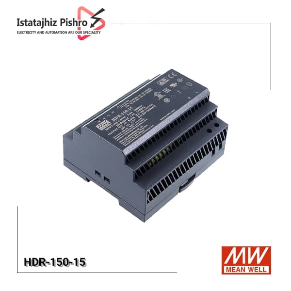 منبع تغذیه ۱۵ ولت ۹.۵ آمپر ریلی مینول مدل HDR-150-15