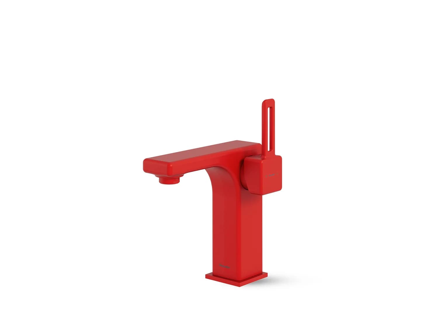 روشویی ثابت شودر رنگ قرمز سری میشل