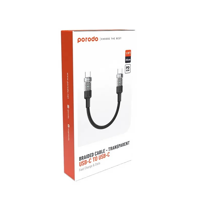 کابل شارژ پرودو مدل PORODO PD-60WCCTH — تصویر ۳