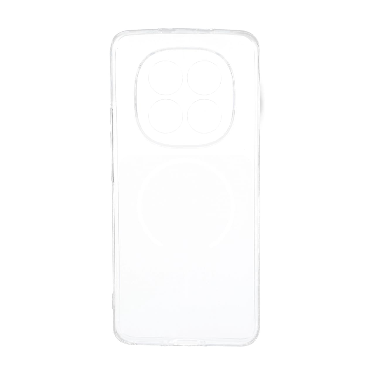 قاب ژله ای شفاف مستطیلی طرح مگ سیف محافظ لنزدار Xiaomi Redmi Note 15 / Poco M8 5G — تصویر ۳