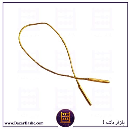 نخ پلمپ سر فلزی / دو سر بست طلایی ۱۵ سانتی‌متری — تصویر ۲