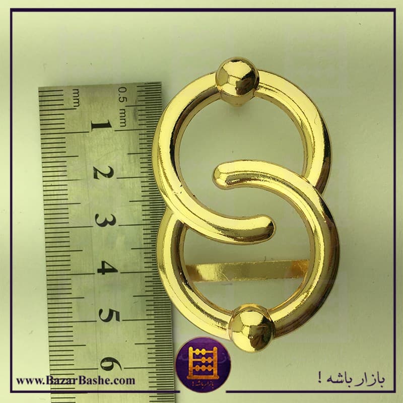سگک کمربند زنانه مدل دو حلقه سایز 2 تا 3 سانتی متر — تصویر ۶