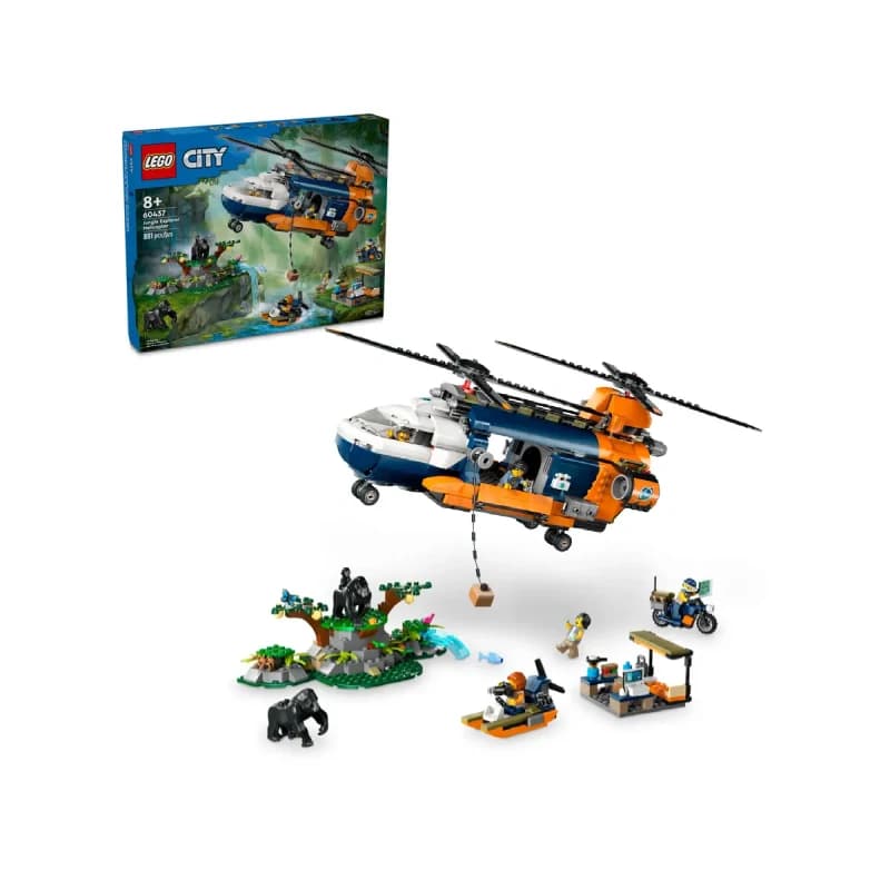 لگو Jungle Helicopter سری سیتی کد 60437 — تصویر ۸