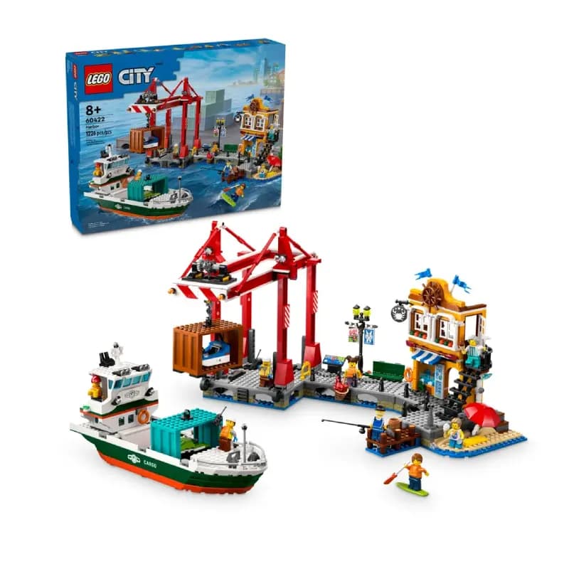 لگو Seaside Harbor with Cargo Ship سری سیتی کد 60422