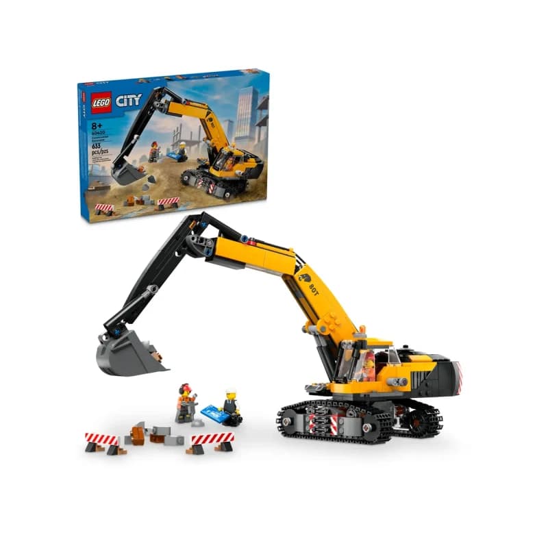 لگو Yellow Construction Excavator سری سیتی کد 60420 — تصویر ۸