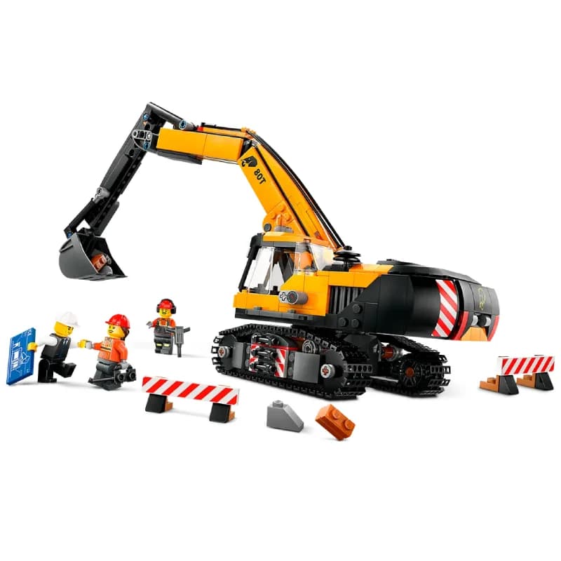 لگو Yellow Construction Excavator سری سیتی کد 60420 — تصویر ۴