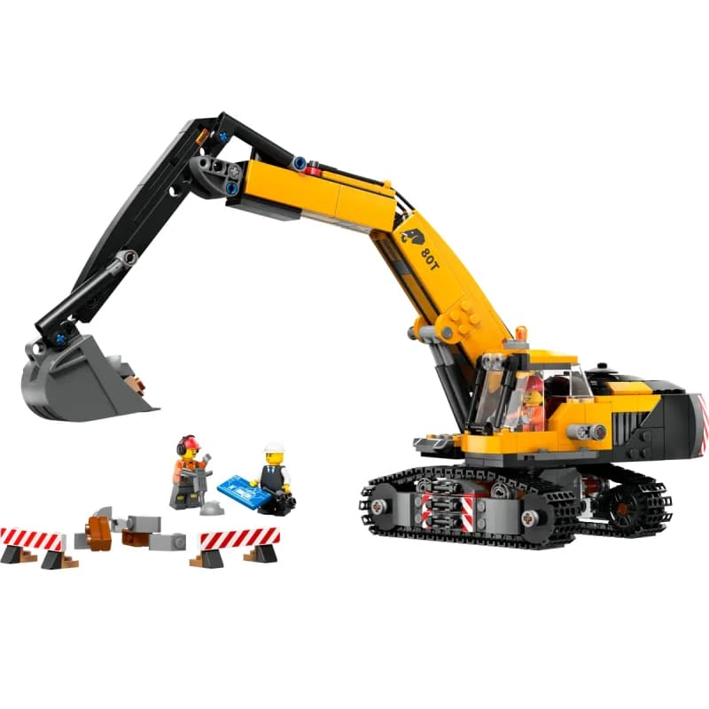 لگو Yellow Construction Excavator سری سیتی کد 60420 — تصویر ۳