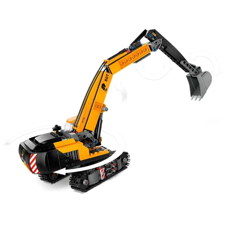 لگو Yellow Construction Excavator سری سیتی کد 60420 — تصویر ۵