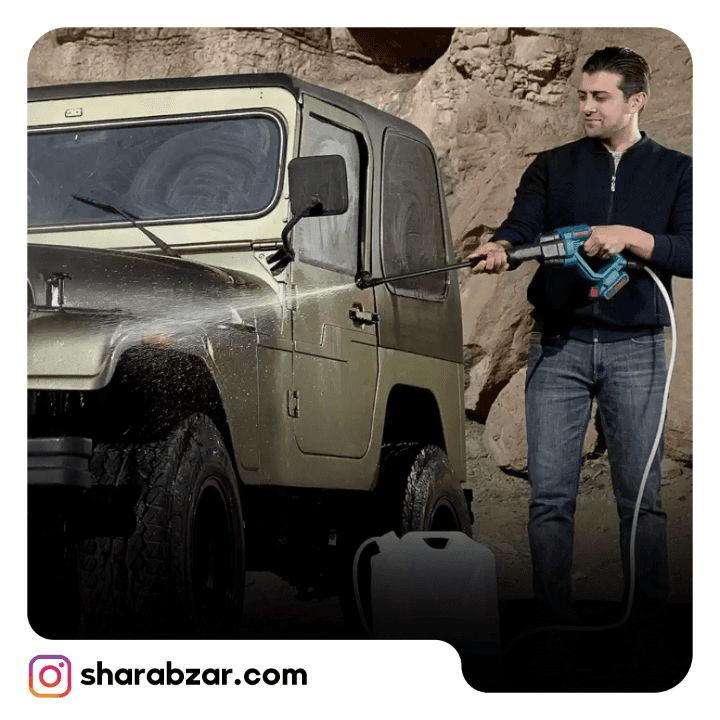 دستگاه کارواش شارژی کد 8930 برند رونیکس — تصویر ۳