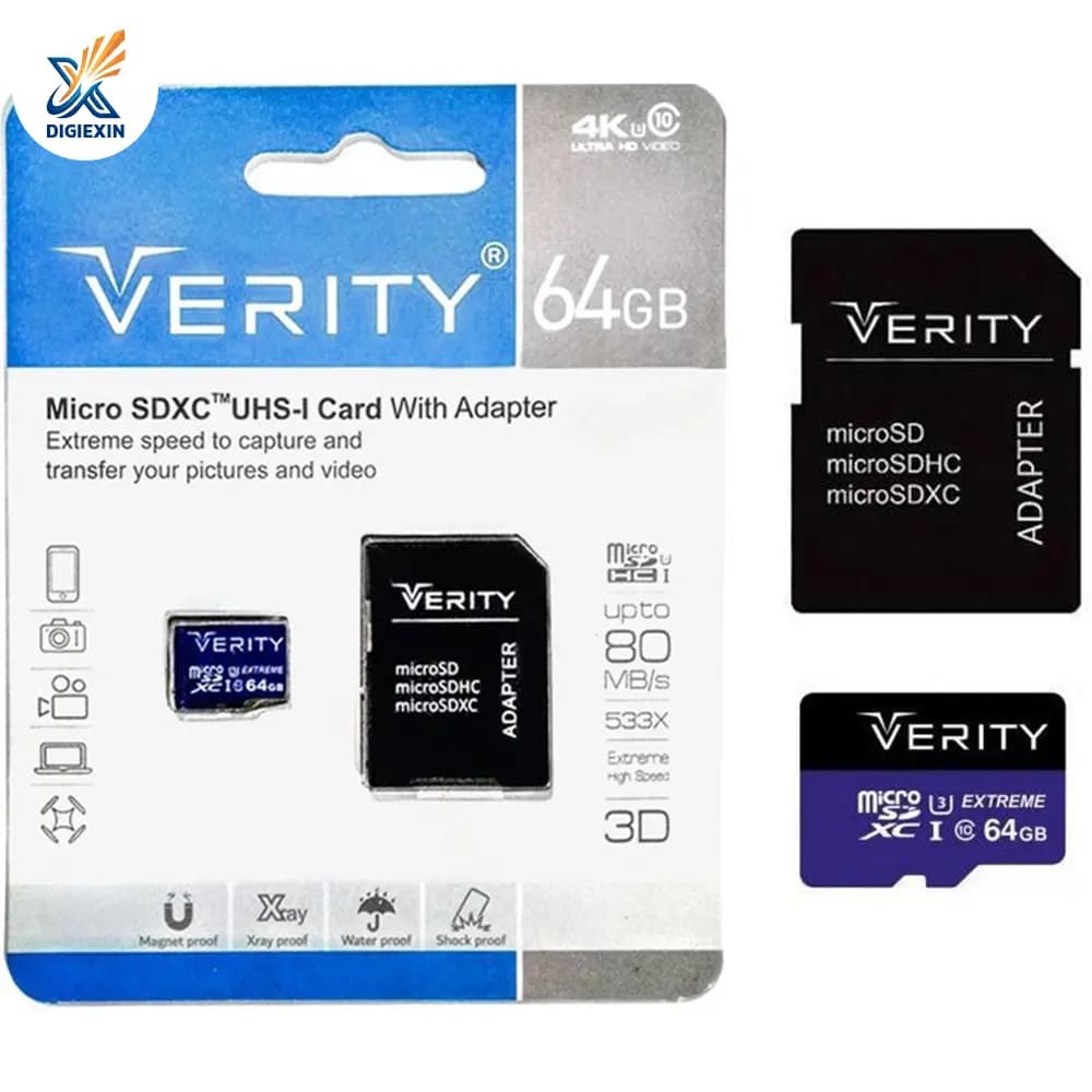 کارت حافظه میکرو اسدی وریتی 64 گیگابایت مدل 4K (کلاس 10 / U3)