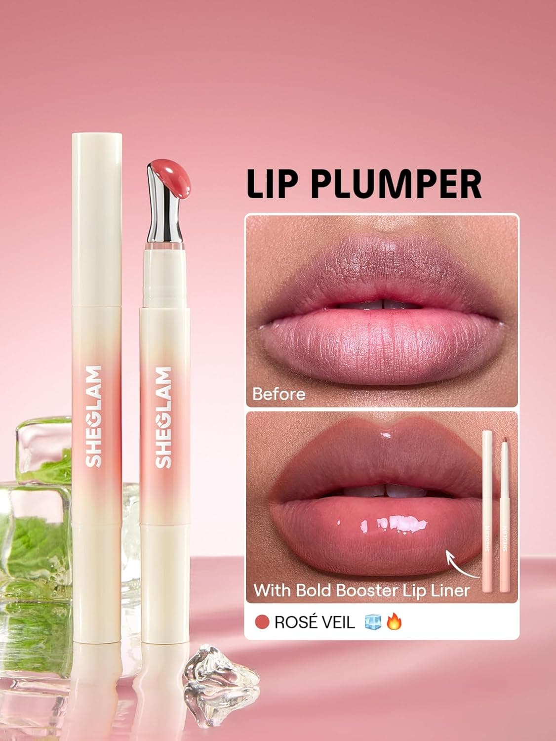 لیپ پلامپر حجم دهنده بولد بوستر شیگلم Sheglam Bold Booster Lip Plumper — تصویر ۷