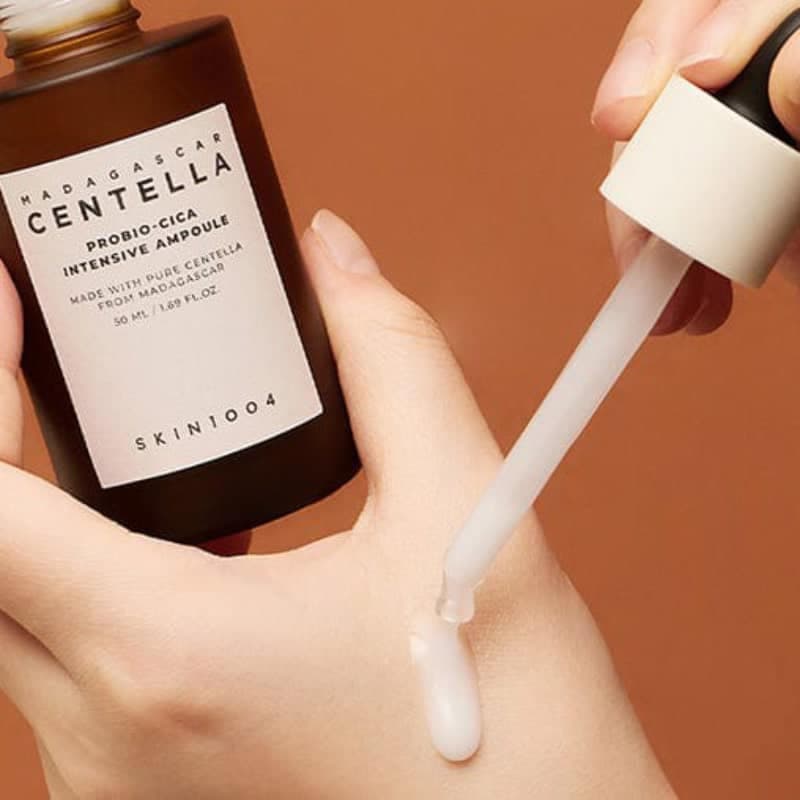 سرم آمپول تسکین دهنده و ترمیم کننده پوست پروبیو سیکا اسکین1004 CENTELLA PROBIO-CICA INTENSIVE AMPOULE مناسب انواع پوست حجم 95 میلی لیتر — تصویر ۲