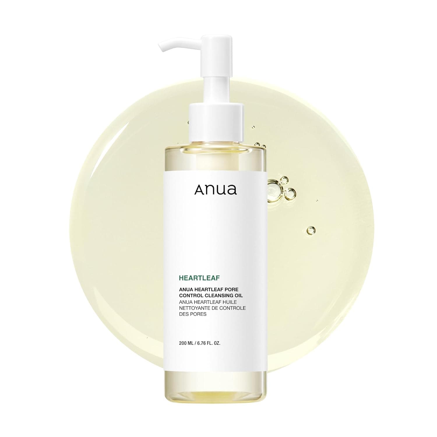 روغن پاککننده کنترل منافذ پوست آنوا هارتلیف Anua Heartleaf Pore Control Cleansing Oil مناسب انواع پوست حجم 200 میلی لیتر — تصویر ۲