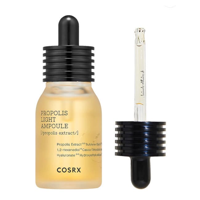 آمپول ضدجوش و ترمیم کننده پروپولیس کوزارکس COSRX PROPOLIS LIGHT AMPOULE مناسب انواع پوست حجم 30 میلی لیتر